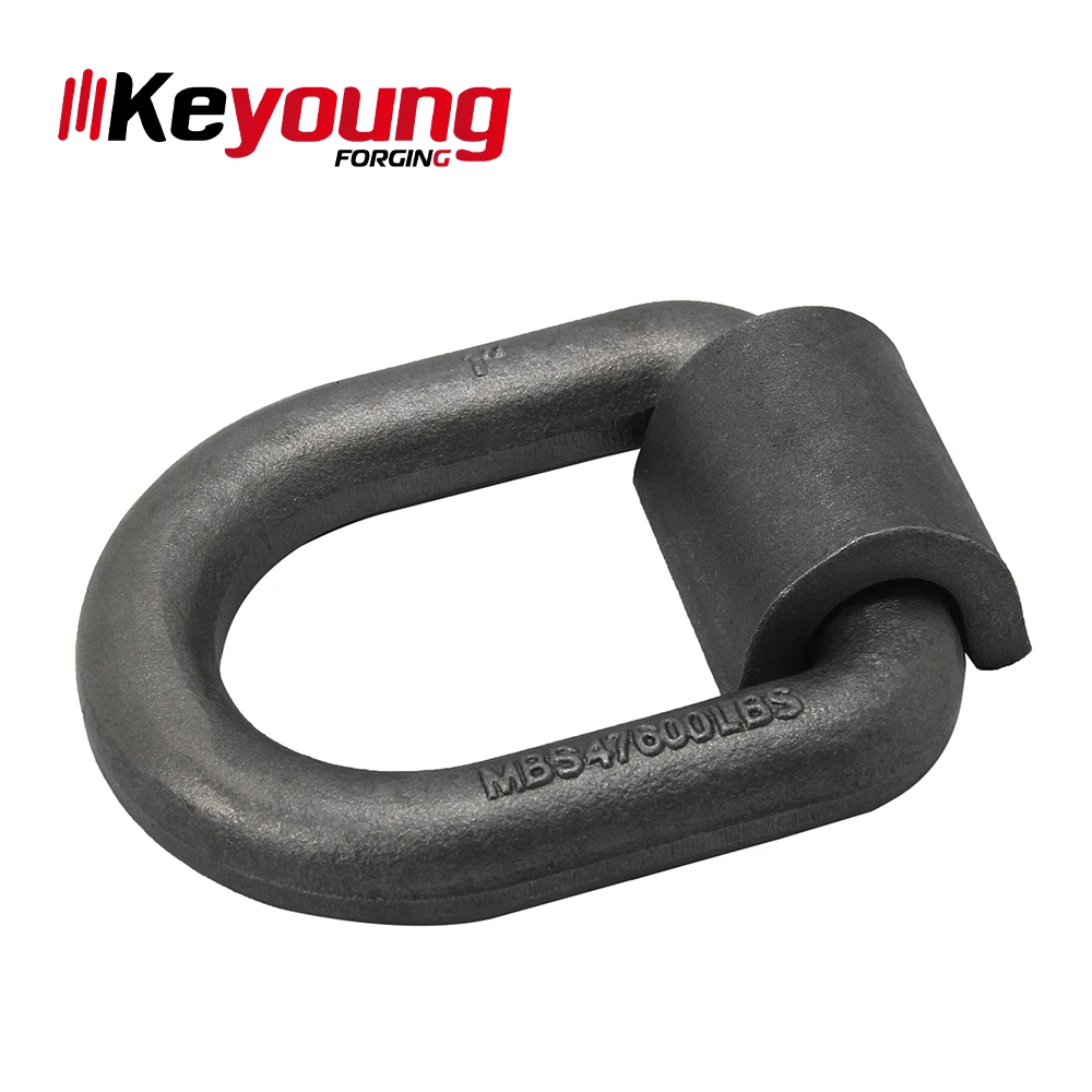 High Efficiency Professional Forged Weld On Lashing D Ring With Plate