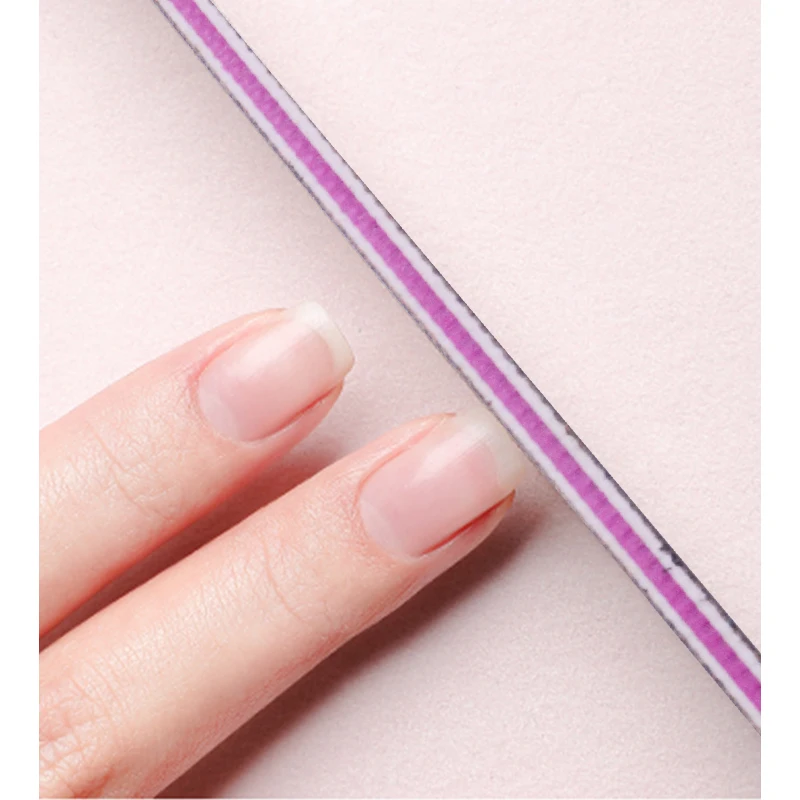 Nails tools straight shape black custom logo 80/80 grit nail files professional