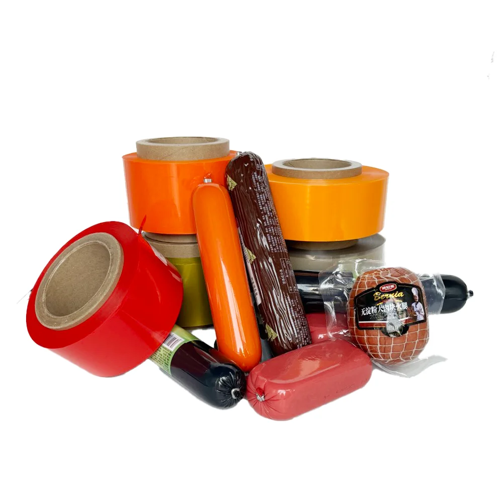 Hot Sale Customized  Printed High Barrier Plastic sausage casing for sausage factory or homemade sausage