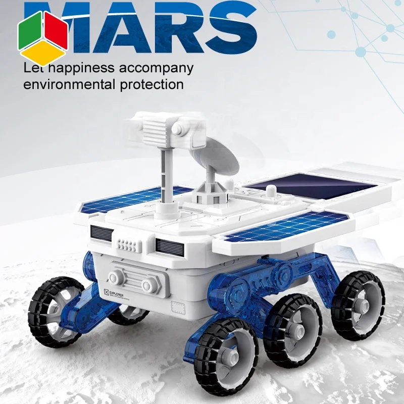 QS игрушка «сделай сам» солнечная планета Rover Mars Исследование автомобиля ствол образовательная электрическая Самосборная Строительная на солнечной