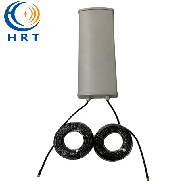 5G hybrid Antennas 700-4000MHz high gain 18dbi Huawei Radio outdoor MIMO antennas with 2 pcs 20m cable