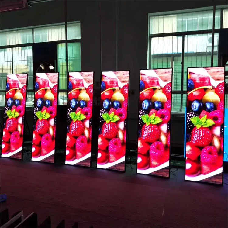 
Full Color Standing Movable Indoor Advertising P2 P2.5 Led Poster Display 
