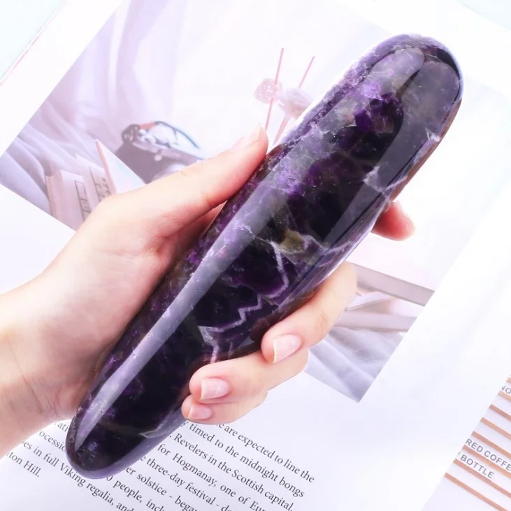 
Natural Gemstone Healing Crystal Yoni Dildo Women Dream Amethyst Rose Quartz Massage Obsidian Wand Eggs 