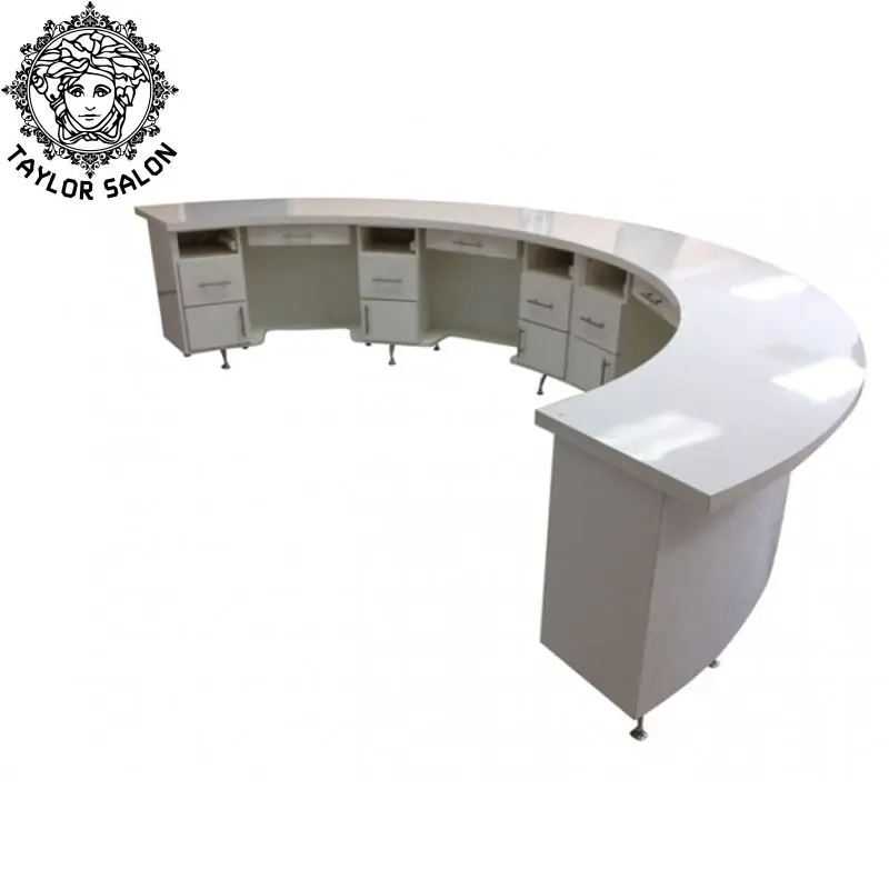 latest modern style manicure nail kiosk nail bar salon furniture design for sale