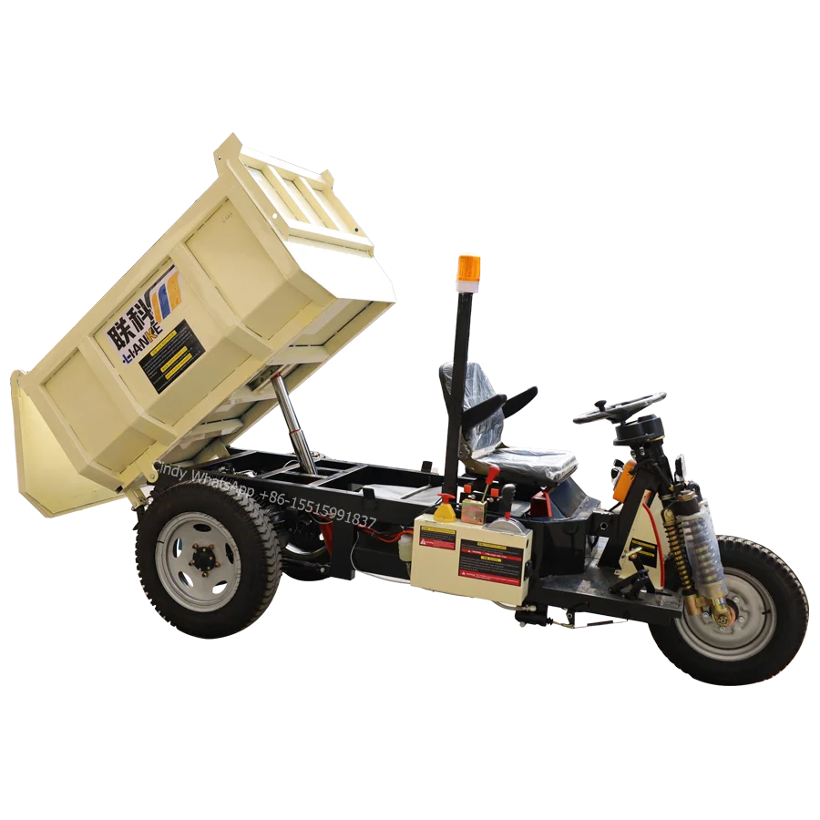 Underground using electric loader hydraulic dumper/electric motorcycle flood track/tricycle 1500kg