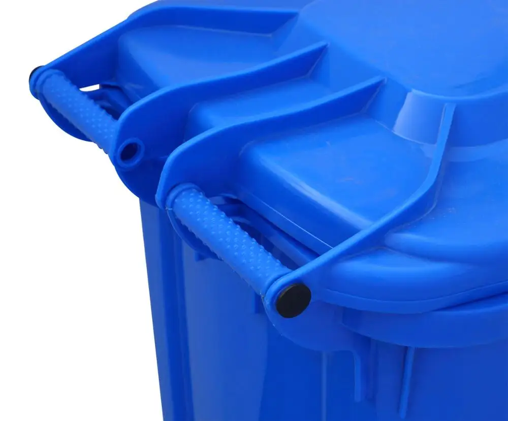 360L liter big large outdoor industrial  mobile plastic waste bin
