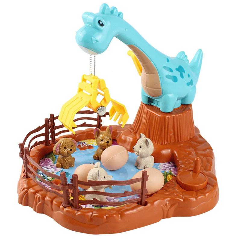 Kids toys 2023 kids educational dinosaur egg pet claw doll grabbing game family Interactive cognitive intelligent board game