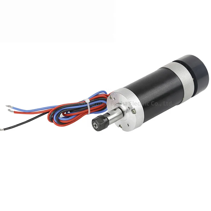 48V spindle motor dc 500w 12000rpm high rpm bldc motor high speed spindle motor