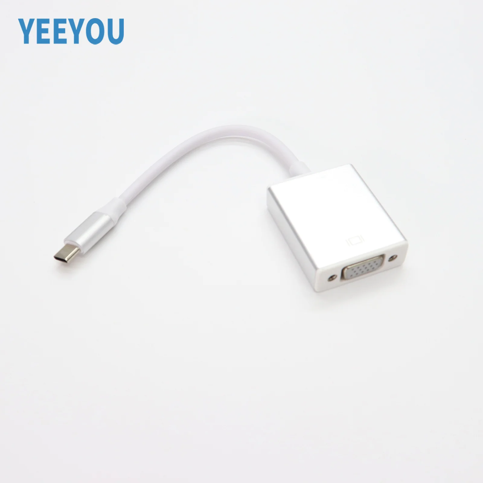 Type C to VGA Adapter USB-C Converter  1080p Video Cable  Compatible with MacBook Pro Mac Mini Surface Book 2 Chromebook Pixel