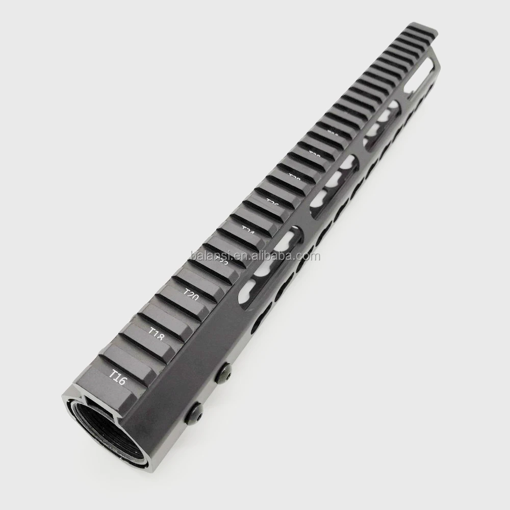 
12 inch keymod handguard Free Float Super Slim ar 15 Handguard Quad Rail steel Nut Fit .223 for M4 M16 