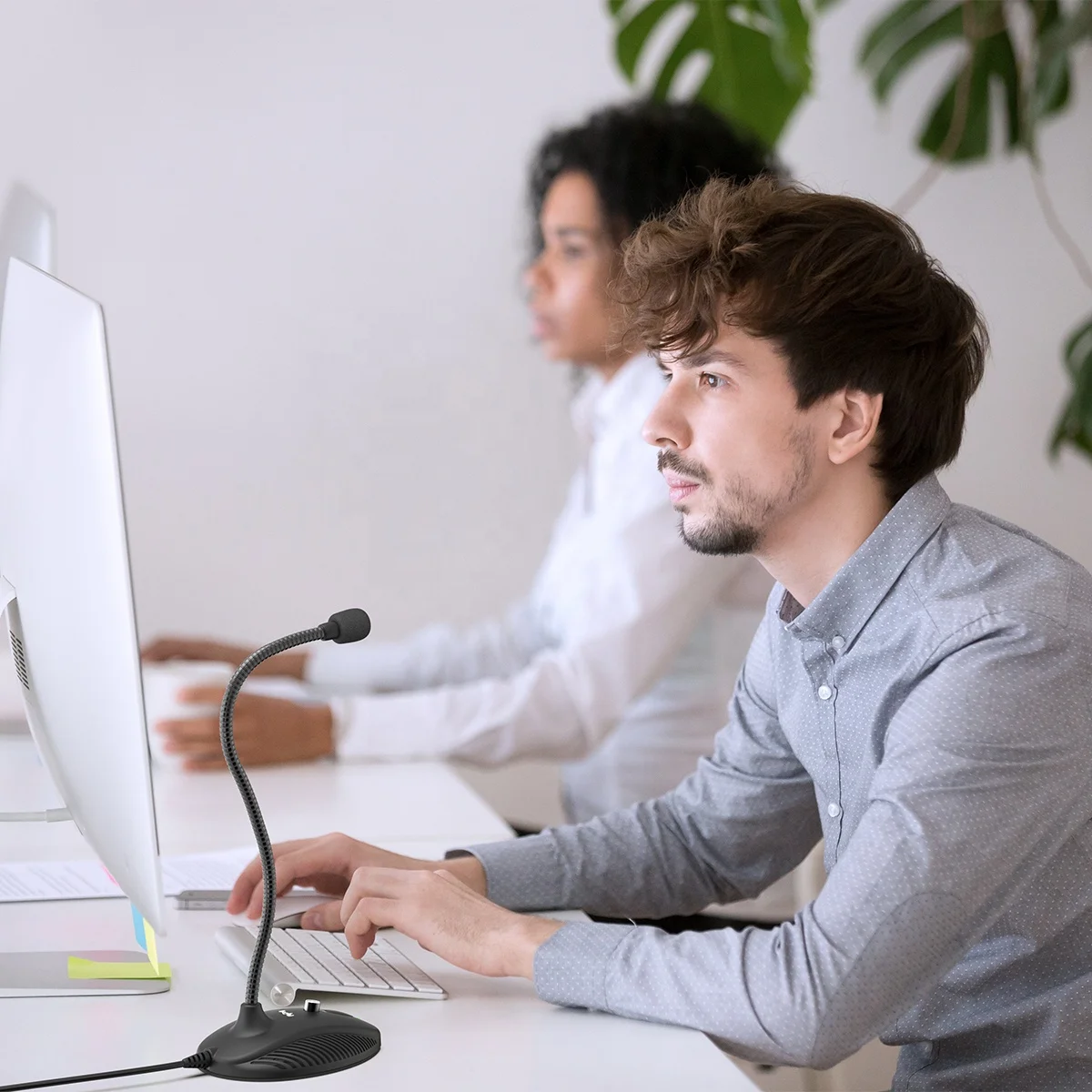 Fifine K054 Профессиональный USB компьютерный микрофон для Конференции прямые трансляции микрофоны гусиная шея