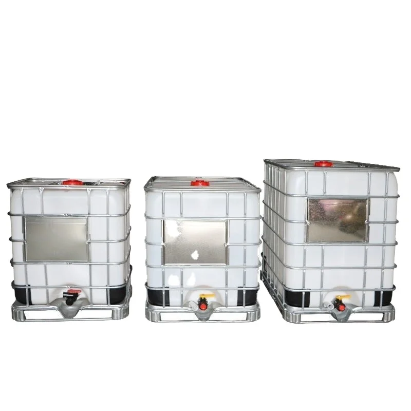 Wholesale Food Grade LLDPE ibc plastic tank 1000l for water with steel cages