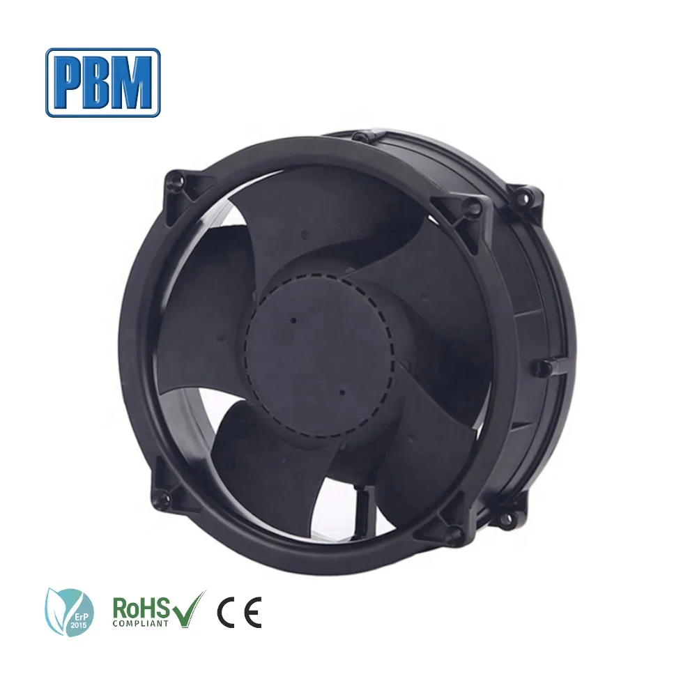 China Manufacture 200x70mm DC Axial Ventilation Fan with Greentech