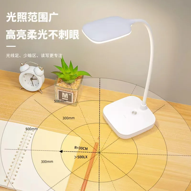 Rechargeable Touch Control Night Computer Led Desk Lamp Dimmable Bedside Table Reading Lamp