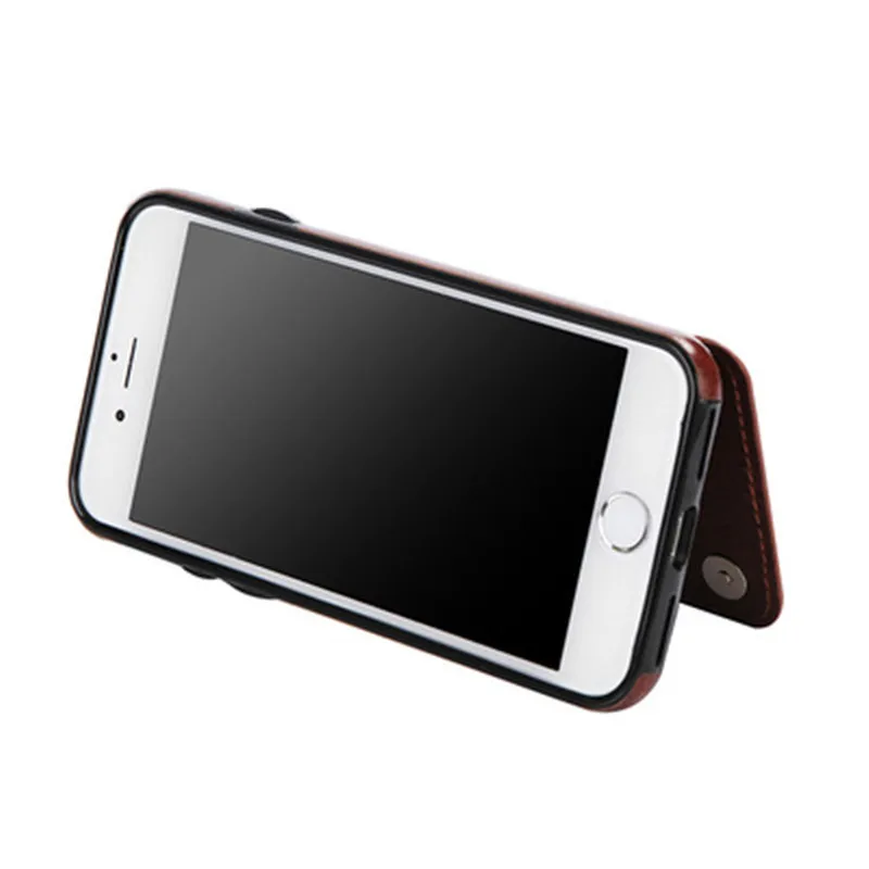 
For iPhone 12 XS MAX XR X 8 7 Wallet Leather Phone Case Card Slots Slim Multi-functional Folio Stand Shockproof For S10 Plus 