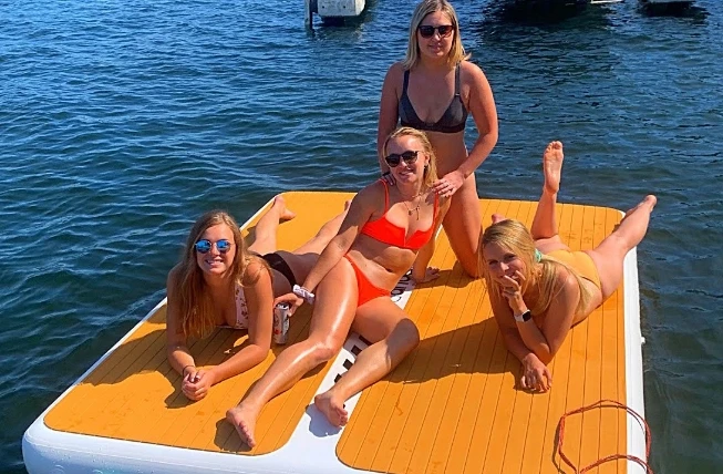 Inflatable Yacht Dock Platform Docking Pontoons Platform Jetski Floating Boat Docks