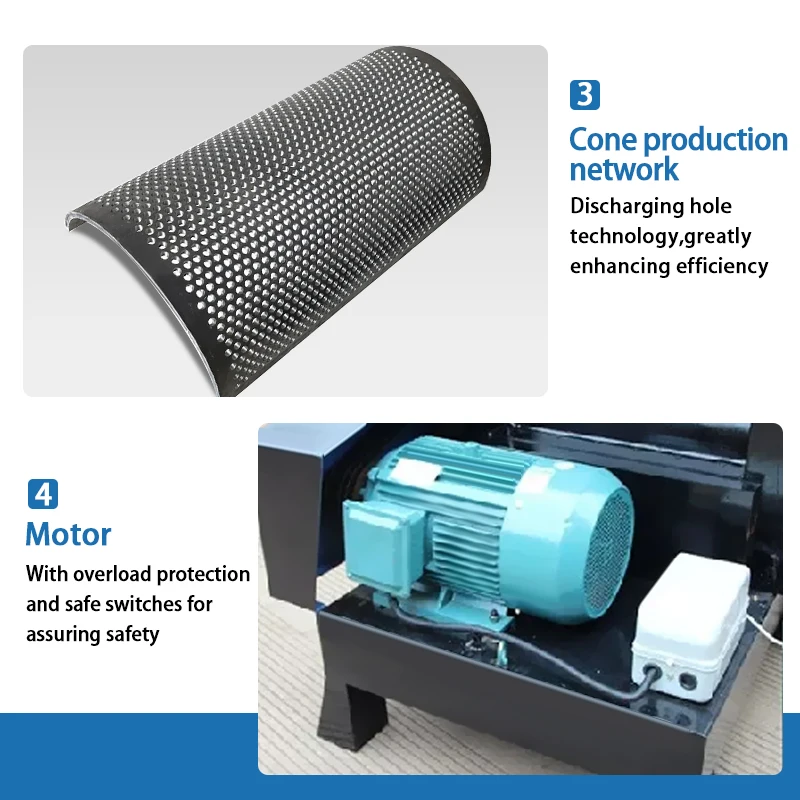 2 Pcs Stationary Blade Multi-Function Sturdy Plastic Crushing Machines 200 Kg/H Grinding Pacity Shredder Machine