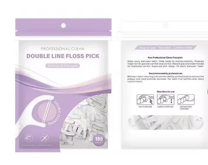 High Quality 100 Count Dental Floss Picks Bulk Pack Toothpick Floss Biodegradable Tooth Custom Flosser Dental Floss Pick