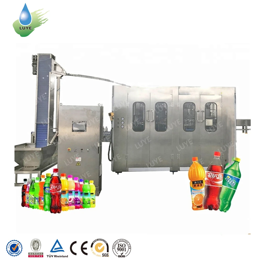 China manufacturer carbonated beverage filling machine industrial water bottled production equipment