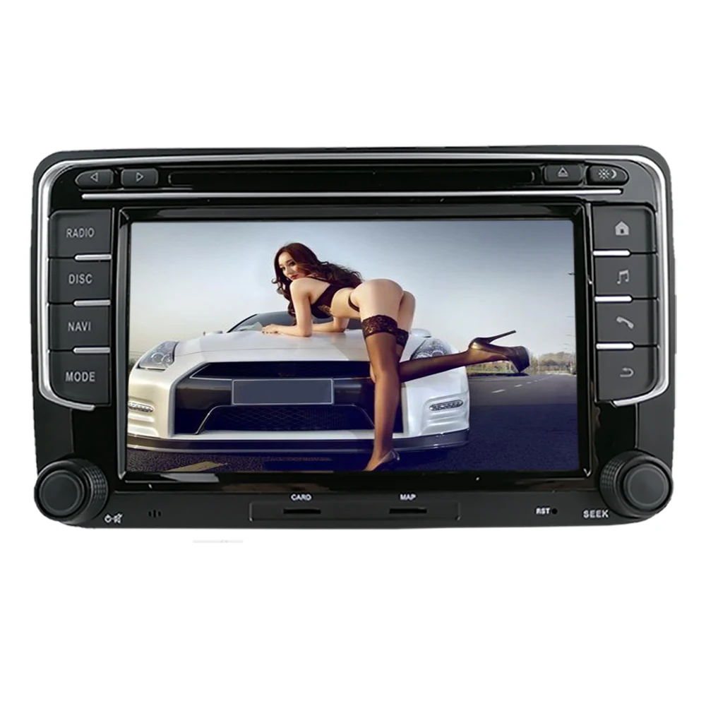 Новый дизайн двойной 2 Din 7 дюймов Android 10 автомобильный DVD-стерео плеер GPS-радио для VW Golf Jetta