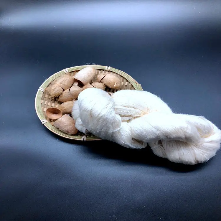 
Wholesale Pure tussah spun Silk yarn Thread For Knitting 
