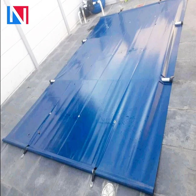 PVC Coated Fabric Swimming Pool Covers Winter Safety Pool Cover