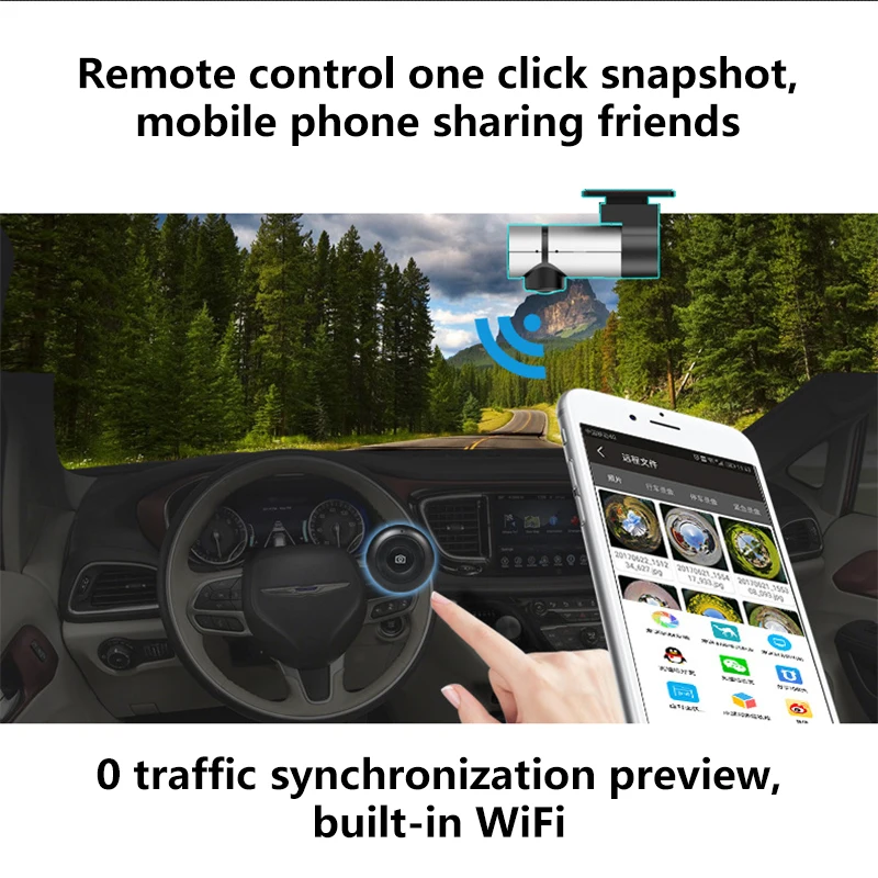 New Trend 1080P Car Camera Dashcam DVR Front Inside Rear Dashcam Recorder 270 Degree Video Recorder car black box