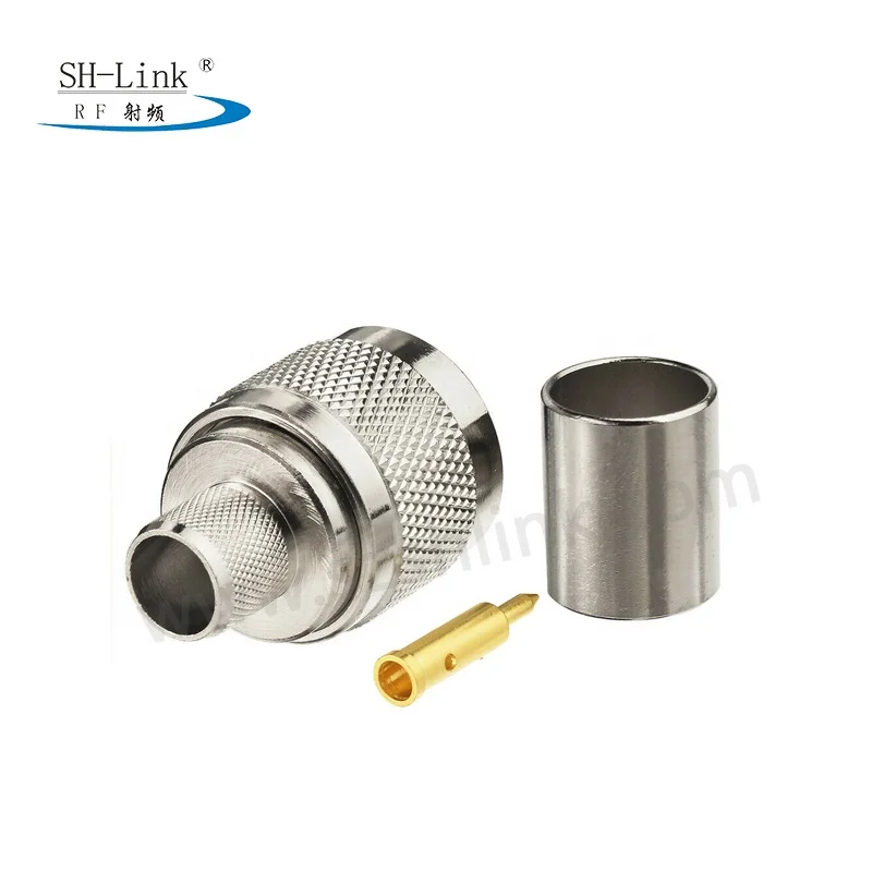 N type male rf connector for RG213 cable