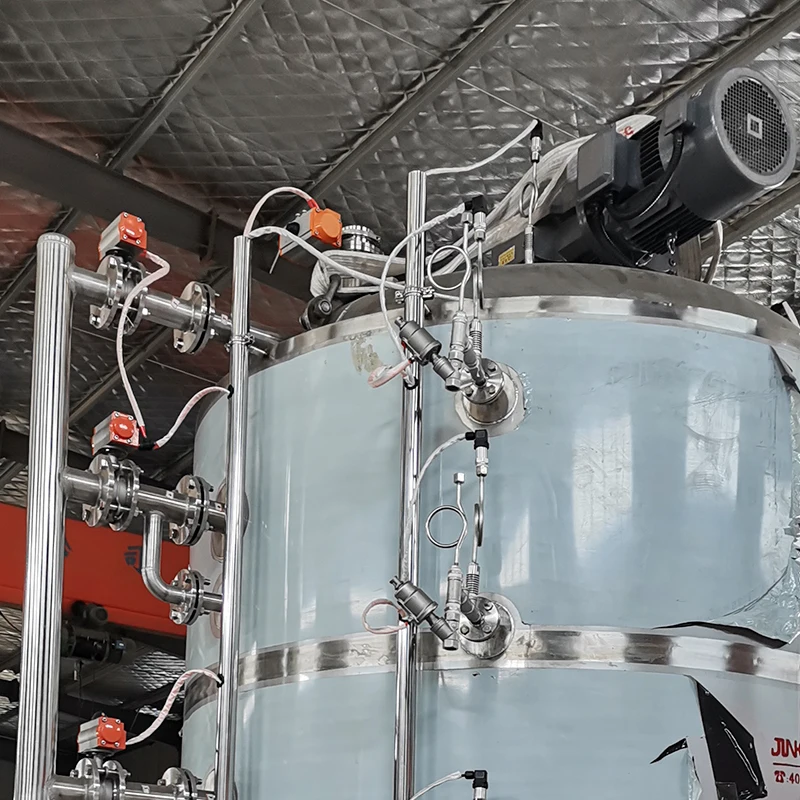 Large capacity stainless steel beverage mixing tank  jam cooking mixer tank corn juice vacuum mixing cooking tank with  CE