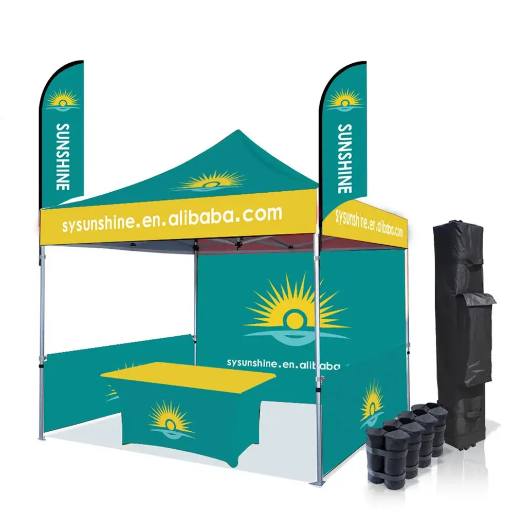10X10 Custom Steel Canopy Tent Advertising Pop Up Tents For Trade Show Display Events Outdoor