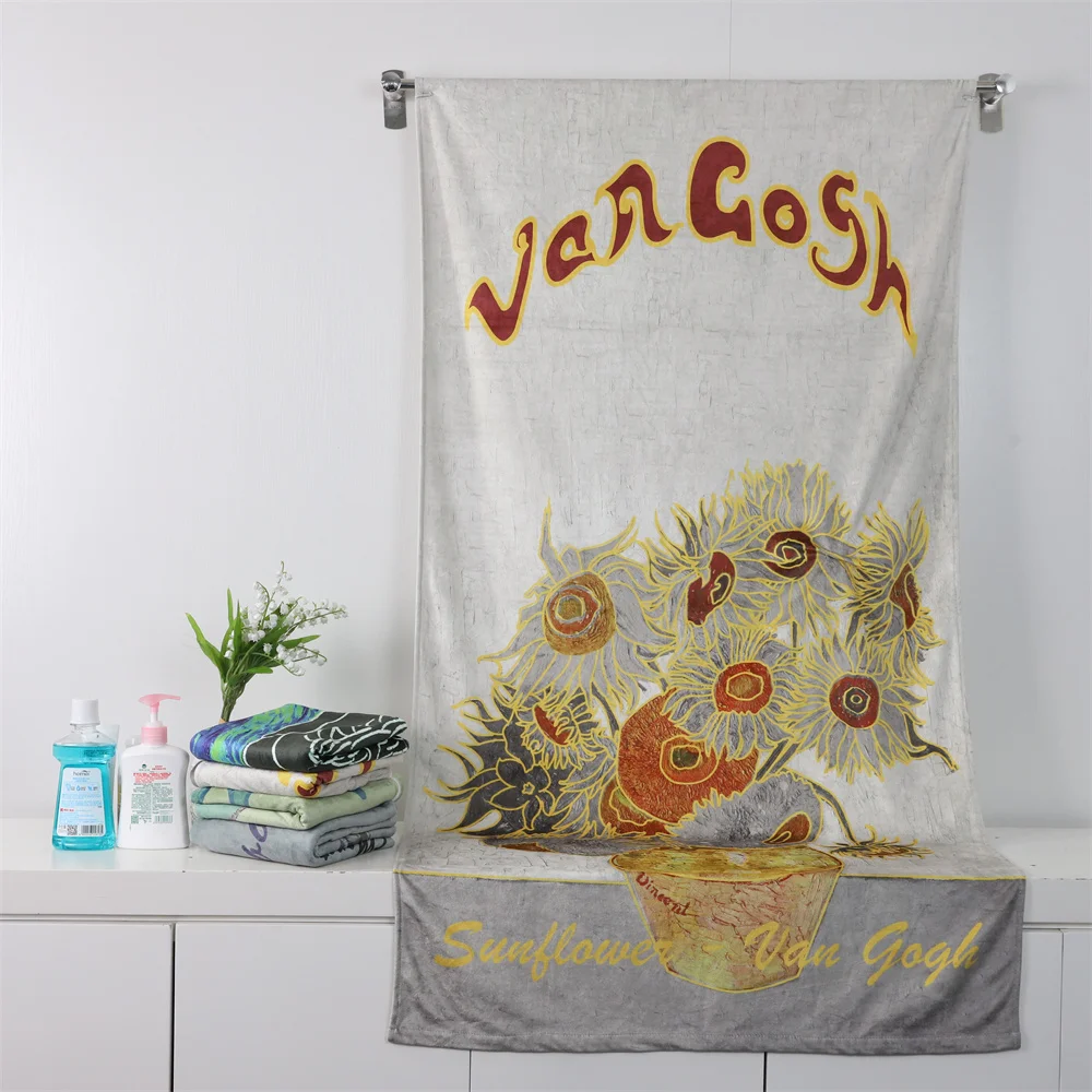 Gahumi swimming towel Recycled microfiber beach towels New product Hot sale luxury beach towels blue embroidered