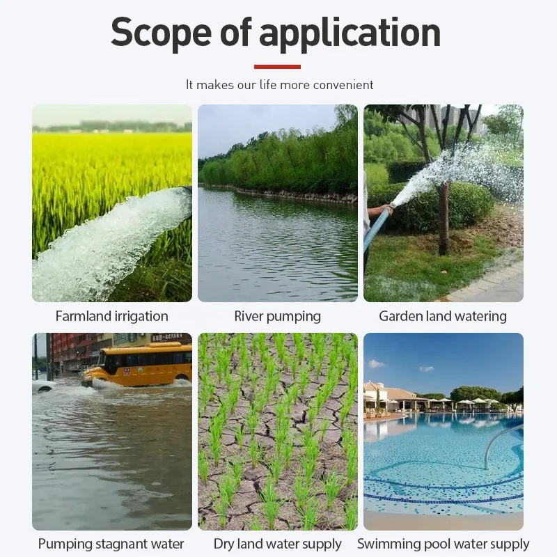 Submersible pump 220v50hz750w caliber 1 inch Copper wire high head and large flow aluminum shell agricultural submersible pump