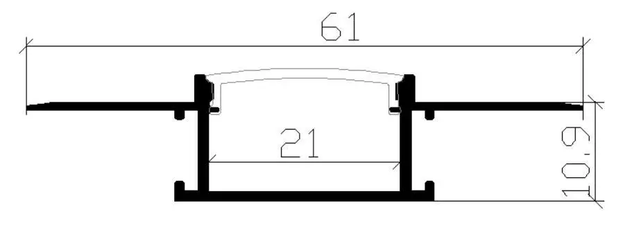 Recessed Ceiling Wall Drywall Gypsum Plaster Board Inside Outside Corner Tube Channel Led Alu Aluminium Profiles For Strip Light