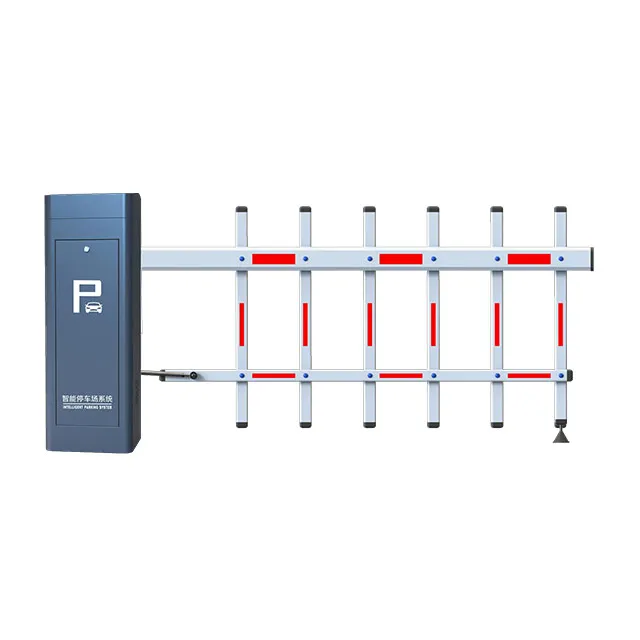 automatic parking barrier barrier gate with rubber boom 6 meters boom barrier