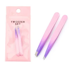 Glue dropping gradient glittering powder striplash tweezers tweezers eyebrow trimming beauty makeup tool set