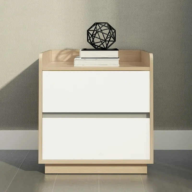 GCON Bedside Cabinet Table Bedroom Solid Wood Legs Nordic Bedside Nightstand Side Table