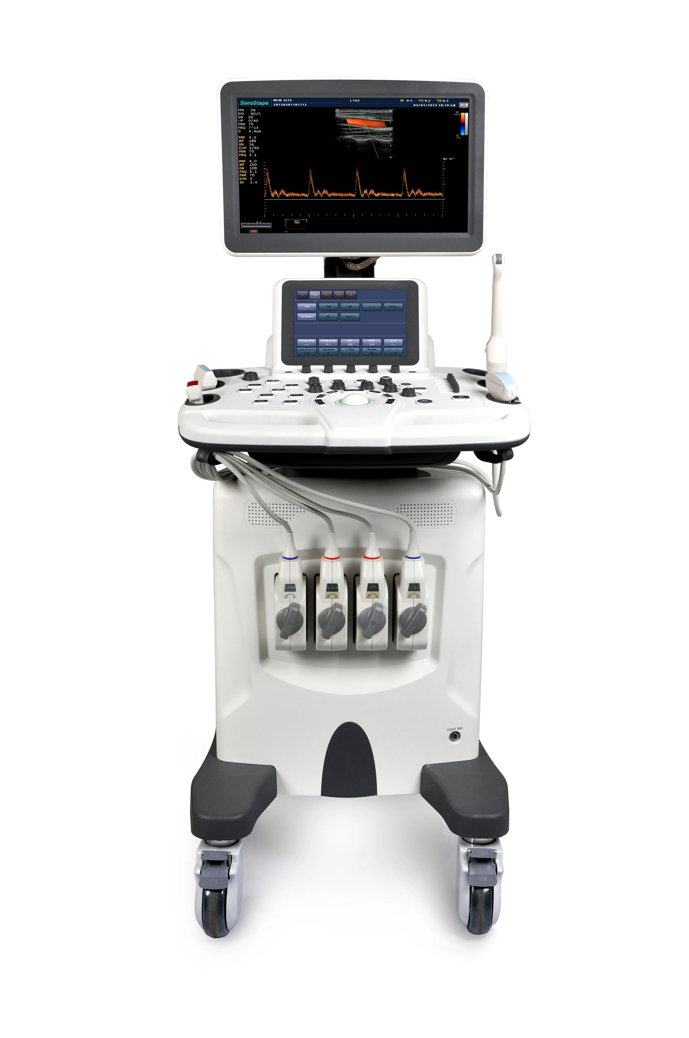 Best Price for Trolley Color Doppler 3D/4D SonoScape S30 with advanced technology