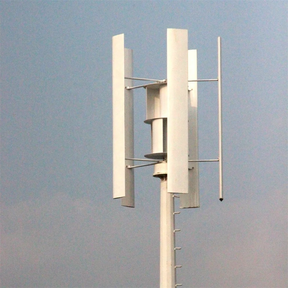 SHN-5000 и он имеет высокую эффективность Вертикальная ось 5kw В комплект входят 3 лезвия Генератор переменного тока/PMG Maglev генератор ветровой турбины