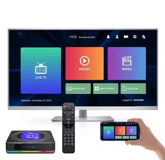 L series  2024 best IPTV BOX server Lion 4k Android 11 Mytv smarters3 IPTV Box