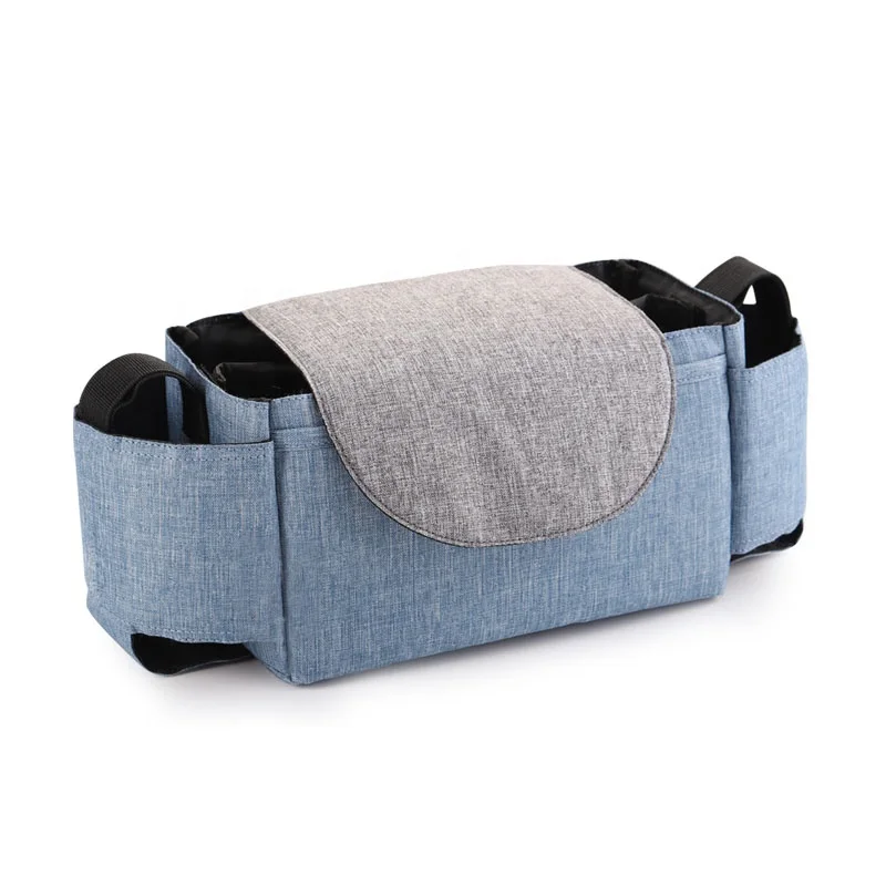 Wholesale Baby Trolley Storage Bag Stroller Buggy Pushchair Organizer Hanging Basket Mommy Nappy Bag With Hook Accessories