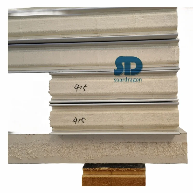 Soardragon Labyrinth Inserted Polyurethane Insulation Panels Butchery cold room installed by PIR sandwich panel