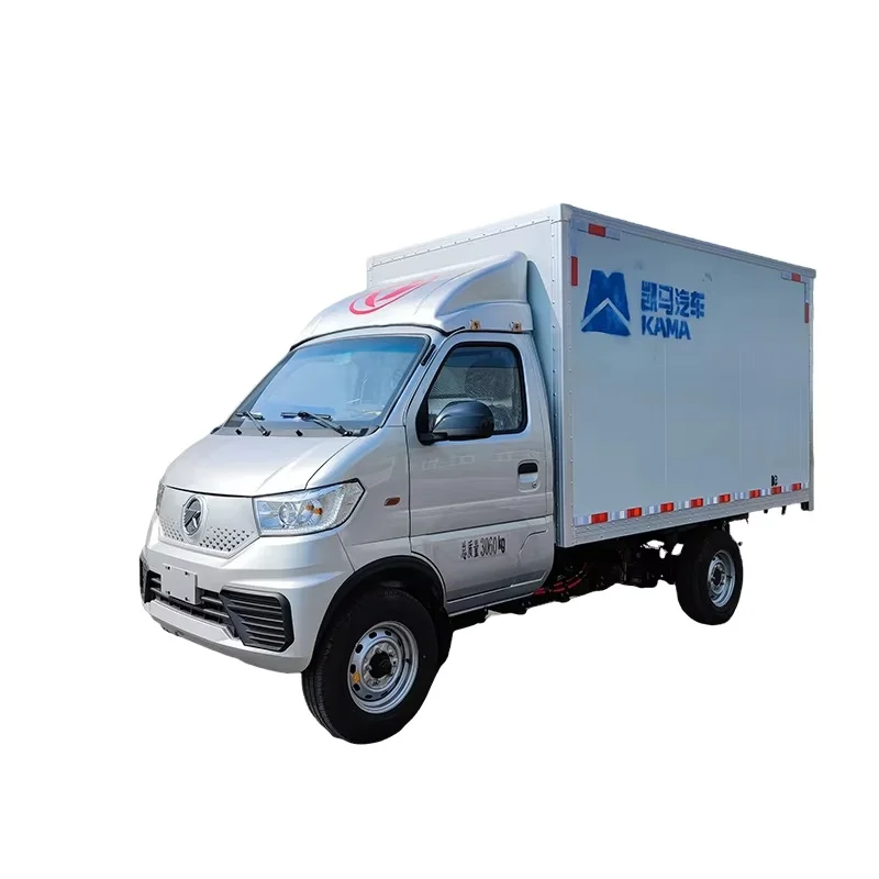 KAMA China New Energy Electric Cargo Pickup Mini Truck for Intercity Delivery Fast Full Charge Van Version