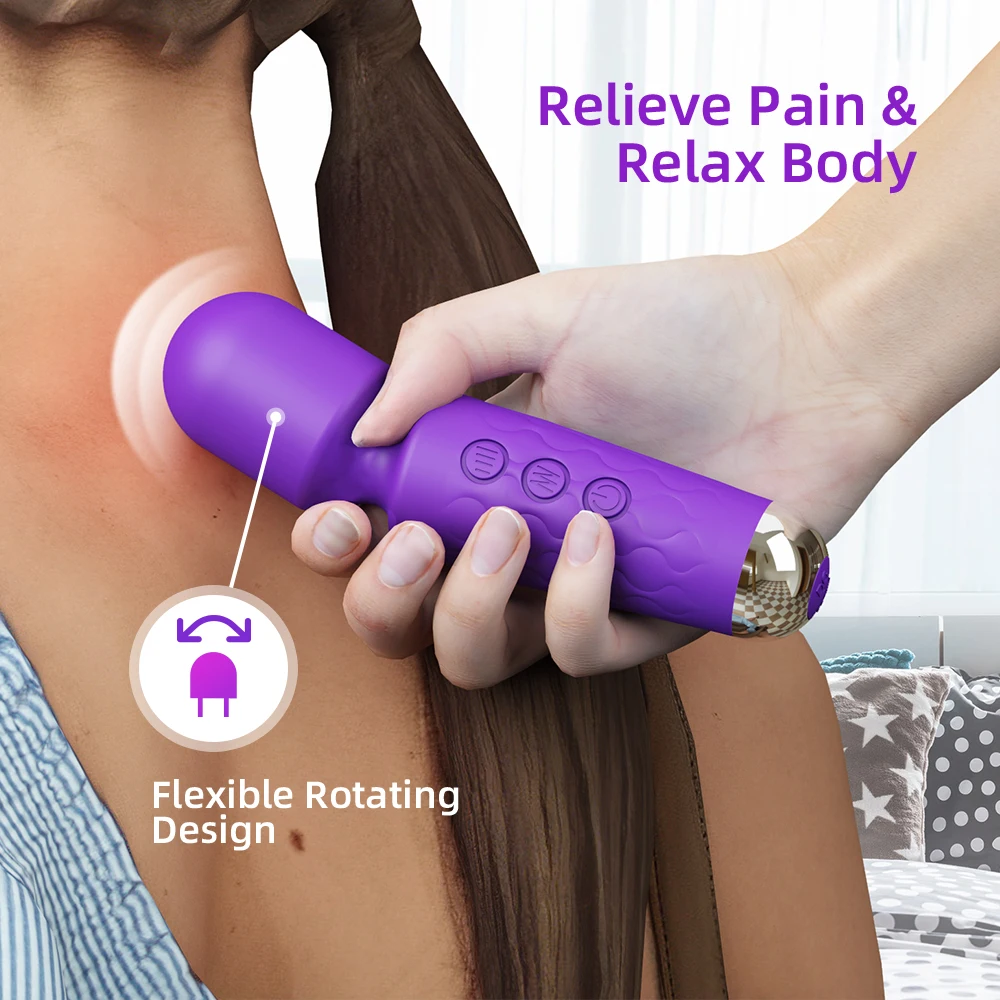 adult Mini Portable Silent Waterproof 20 modes of strong vibration Silicone masturbating  Dildo vibrator sex toys for woman
