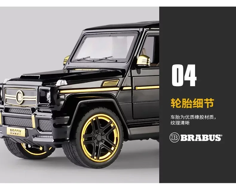 High quality Alloy 1:24 Diecast Car Model Action BENZ Figure