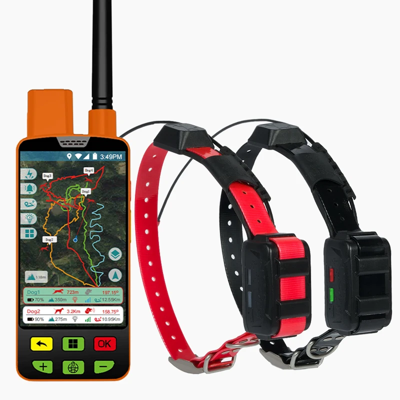 Водонепроницаемый gps собака чип имплант один привод два VHF/4g трансивер трекер 4g