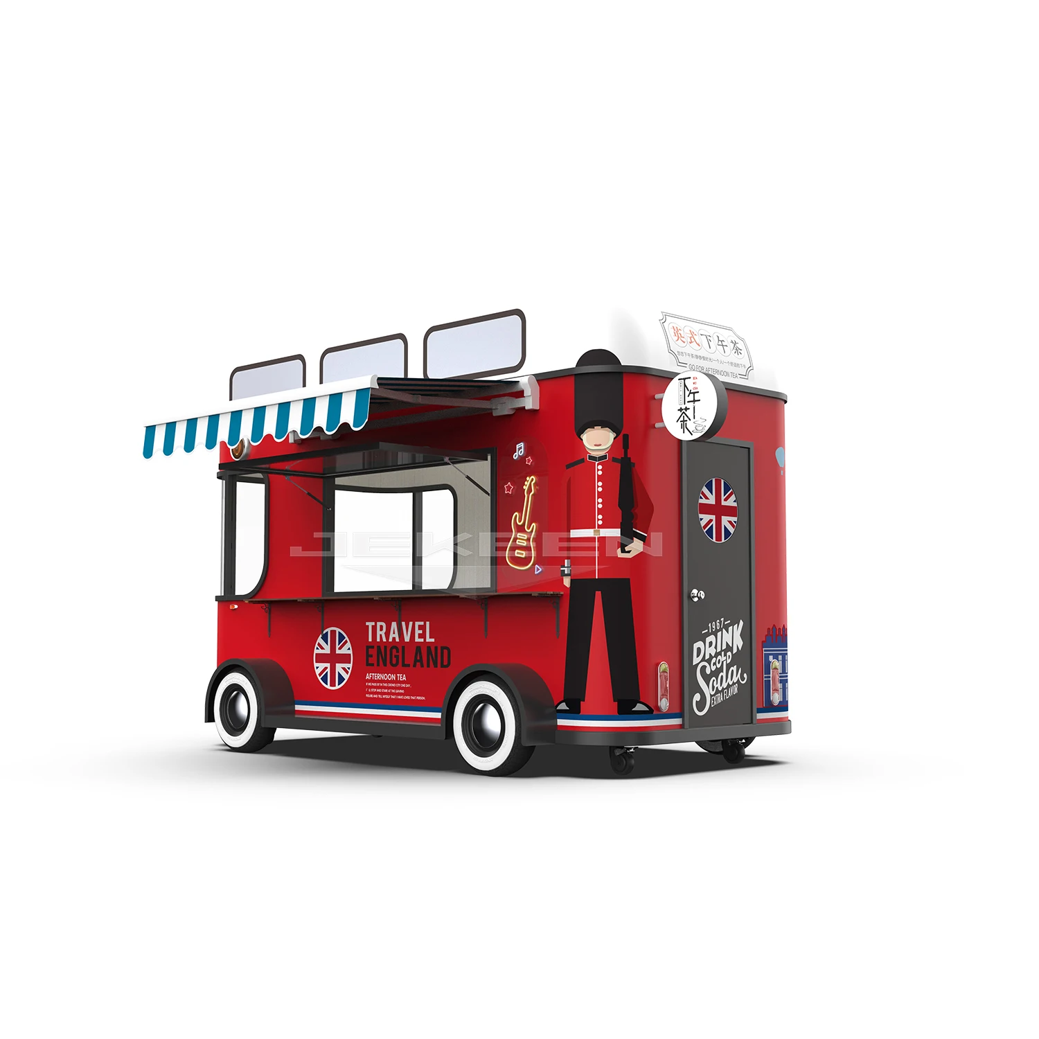 JEKEEN airstream автофургон на заказ для продажи пищевых продуктов/прицеп