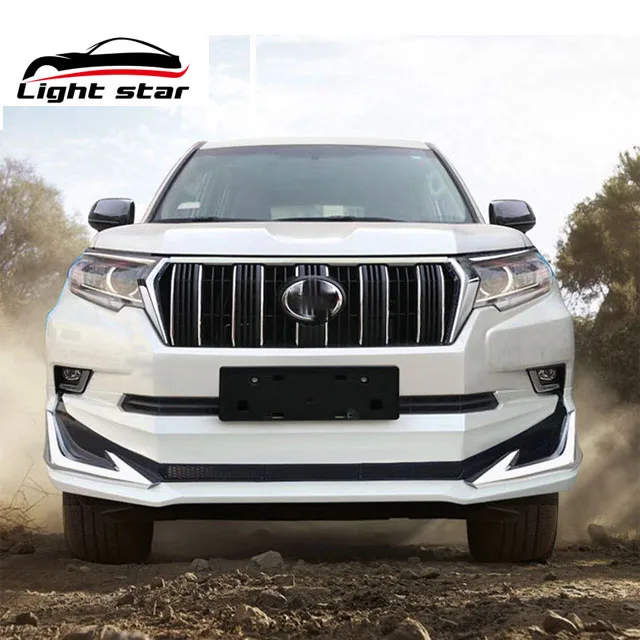 High quality auto body kit including front rear bumper assembly lights for Prado Fj150 2010-2017 upgrade to 2018-ON style