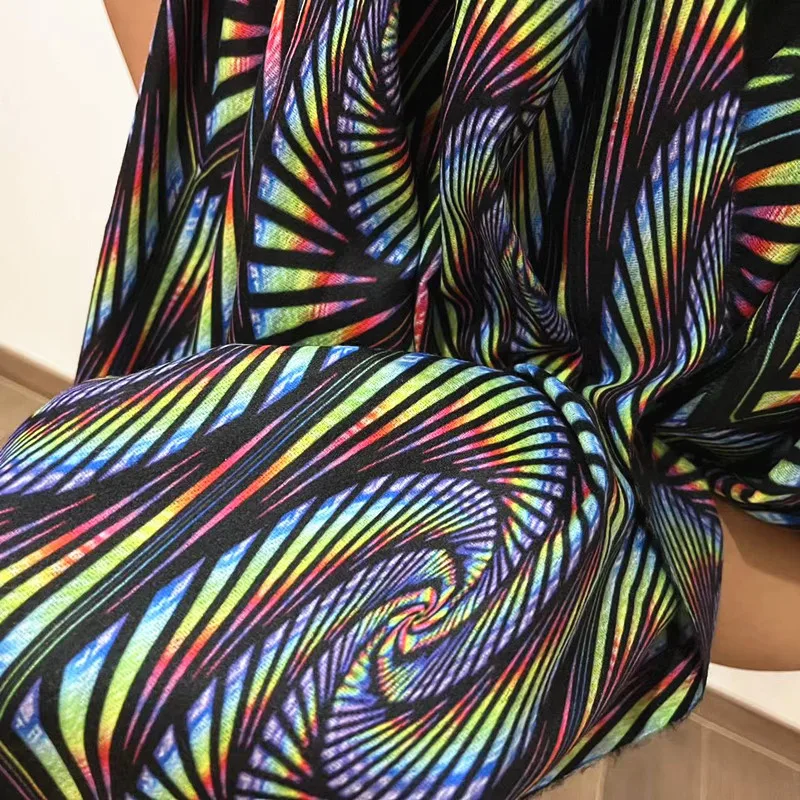 Soft custom logo plaid Neck Scarves stretch Winter printed psychedelic shiny pashmina shawl