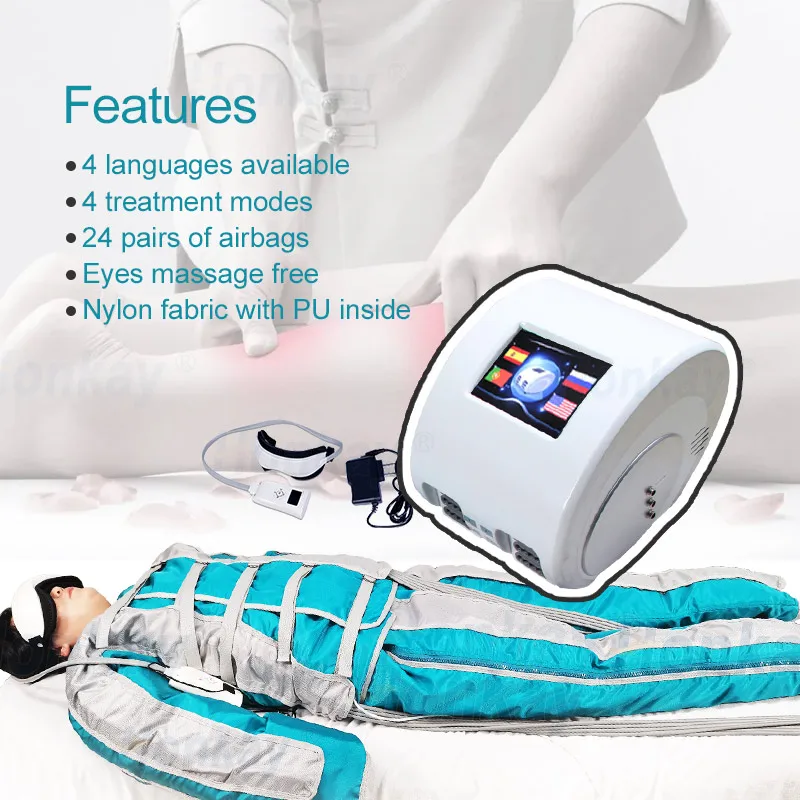 2024 Vibrating Air Compression Pressotherapy Recovery Foot Leg Massage Boots For Men Massage Foot And Calf With Heat