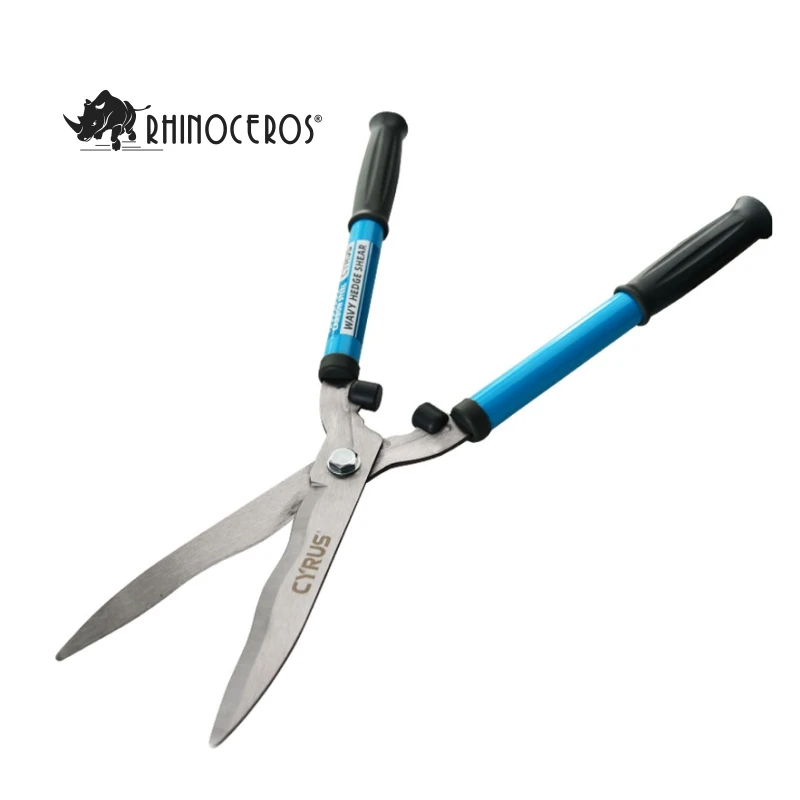 Cyrus New  Design Garden Tool Durable, Carbon Steel Blade Blue Handle Pruner Hedge Shears/